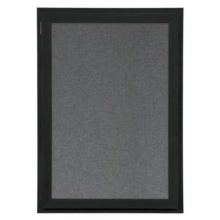 United Visual Products Outdoor Enclosed Combo Board, 72"x36", Black Frame/Black Porc & Amethyst UVCB7236ODB-BLKPORC-AMETHY